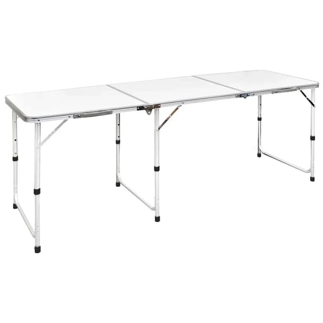 Vidaxl - Campingtisch zusammenklappbar höhenverstellbar Aluminium 180 x 60 cm