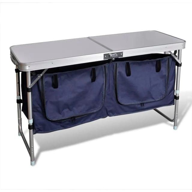 Campingmöbel Stauraum aus Aluminium zusammenklappbar Vidaxl