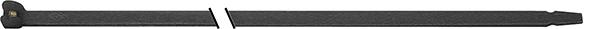Sapiselco - Kabelbinder mit Stahlzunge schwarz 100 x 2.5 mm a 100 Stück