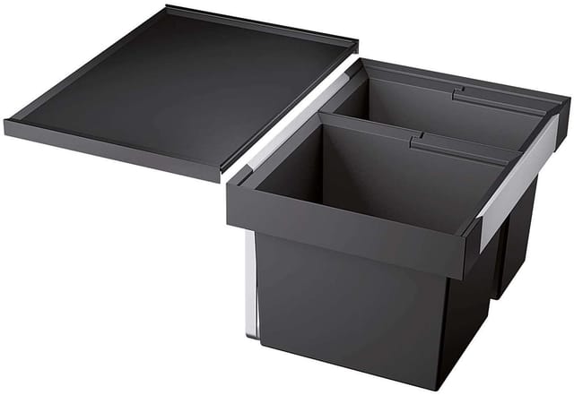 Flexon ii - Einbaumülleimer, geteilt, Volum 49 l 521471 - Blanco