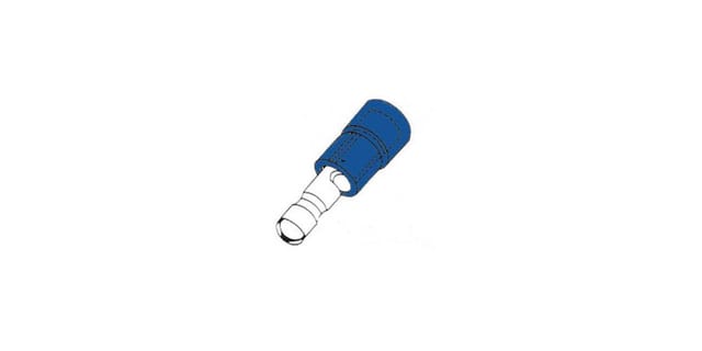 Rundstecker - Blau