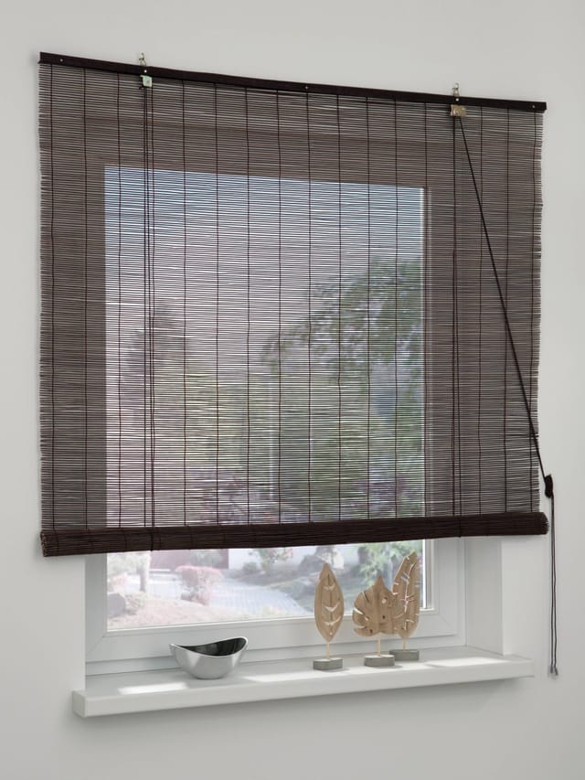 Bambus-Rollo schoko 60 x 160 cm Rollos & Zubehör - Gardinia