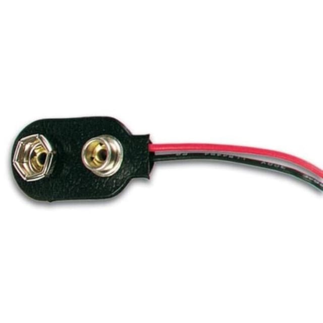 Markenartikel - batterieclip für 1 x 9V-BATTERIE ('i'-typ)