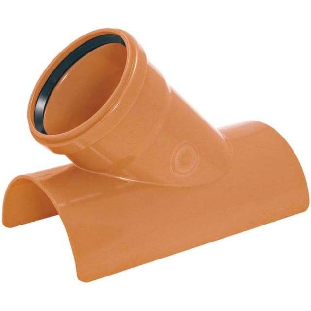 Klebeabzweig 456125KA dn 160 x 125 x 45°, pvc-u - Airfit