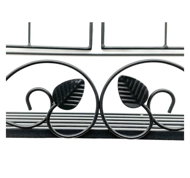 Dandibo - Wandblumenhalter Fenster Schwarz Metall Wand Blumenständer Blumenregal Wandregal Regal