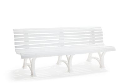 Gartenbank borkum 4-Sitzer Länge 2000 mm, weiß