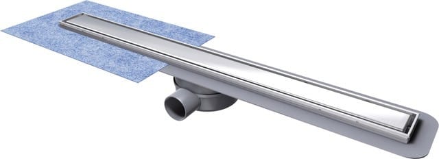 Kessel - Duschrinne Linearis Compact l: 1150, mit befestigter Dichtmanschette, 45600.67M