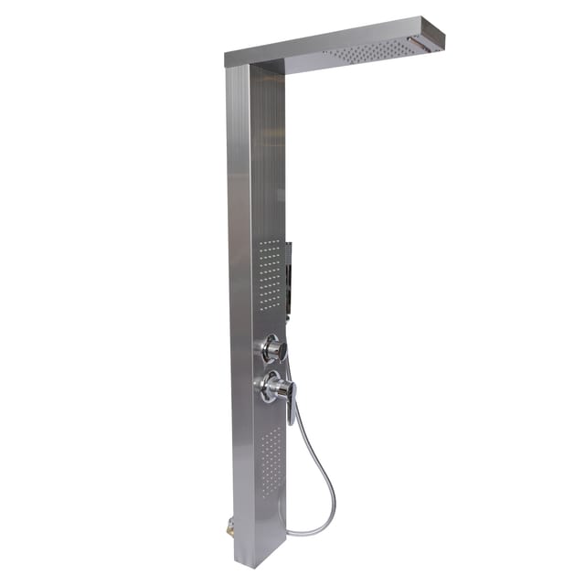 Multifunktionale Regendusche aus Edelstahl Duschpaneel mit Massagedüsen & Kopfbrause - Wiltec