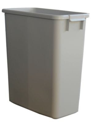 Abfall- u.Wertstoffsammler 60l H590xB285xT555mm pe grau graf