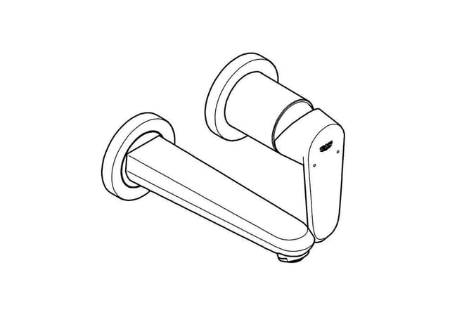 Eurodisc-Cosmopolitan 2-Loch-Waschtischbatterie, - Grohe