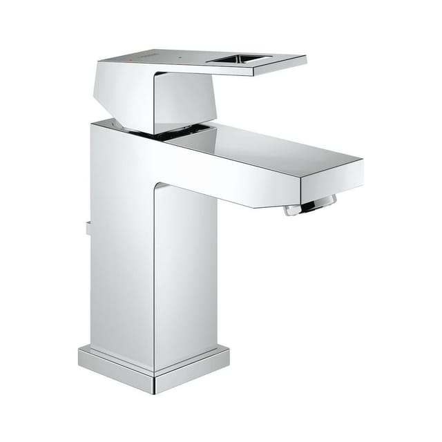 Grohe Eurocube Waschtischarmatur 2339000E mit Ablaufgarnitur, SilkMove ES, chrom
