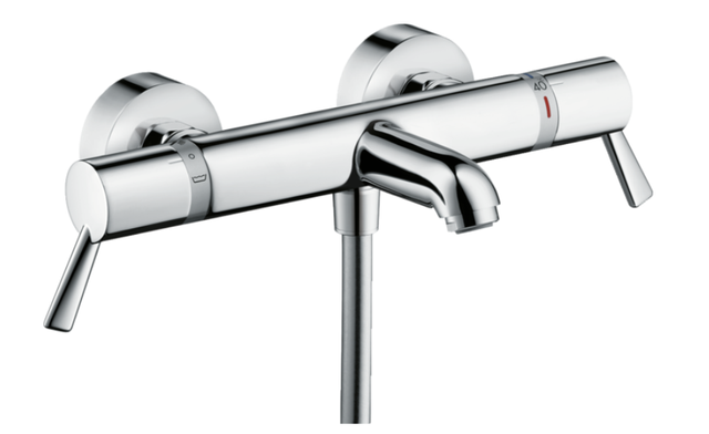 hansgrohe Ecostat Wannenthermostat, Aufputz, Ausladung 172-177mm,