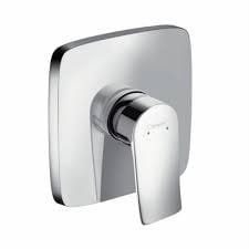 Metris Brausenmischer Unterputz Fertigset eckig, Chrom - Hansgrohe