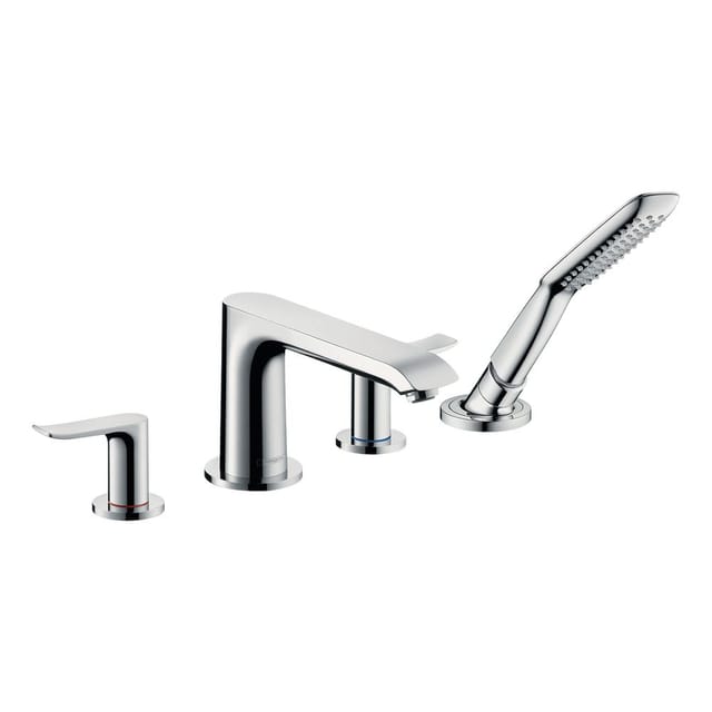 Metris 4-Loch Einhebel-Wannenrandmischer chrom, - Hansgrohe