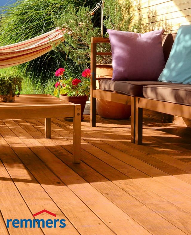 Pflege-Öl teak, 0,75 Liter, Holzöl für Holz innen und außen, wasserabweisend, wetterfest, für Gartenmöbel und Holzterrassen geeignet - Remmers