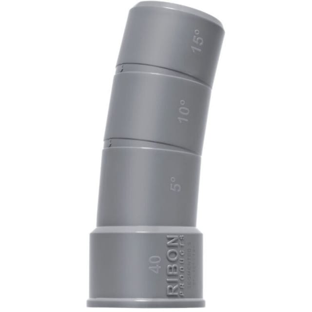 40 mm PVC-Mehrzweckwinkel 5°/10°/15° männlich weiblich