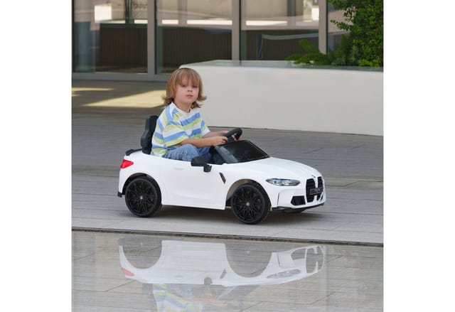 Aiyaplay Kinder Elektroauto 12v Kinderauto Mit 2,4 Ghz Fernbedienung, 2 Motor, Kinderfahrzeug Mit Hupe, Led, Musik, Sanftstart, Elektrofahrzeug Mit Hilfsrad, Für 3-5 Jahre Kinder, Rot