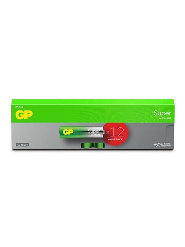 GP - 12x Super Alkaline g-tech aa Batterie