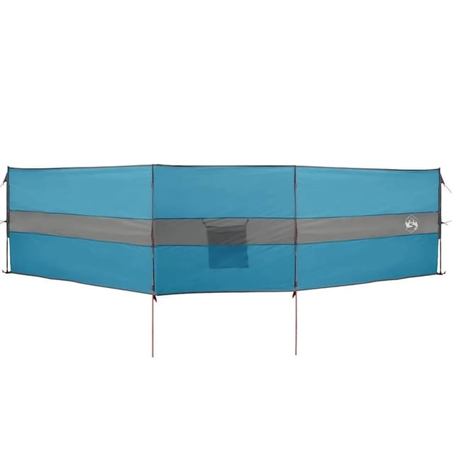 Camping-Windschutz Blau 490x123 cm Wasserdicht Vidaxl