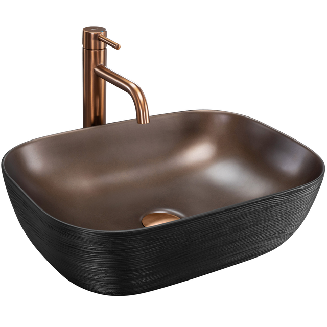 REA - aufsatzwaschbecken belinda brush copper