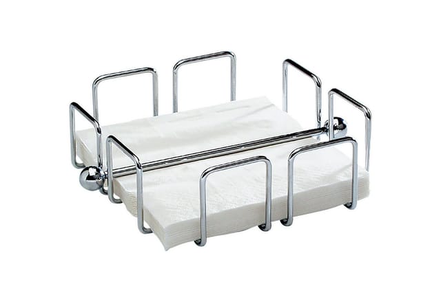 APS - Serviettenhalter wire 19 x 6,5 x 19 cm (b x h x t) silber