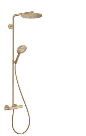 Raindance Select s - Duschsäule Showerpipe mit Thermostatbatterie, 1jet, Bronze gebürstet 27633140 - Hansgrohe