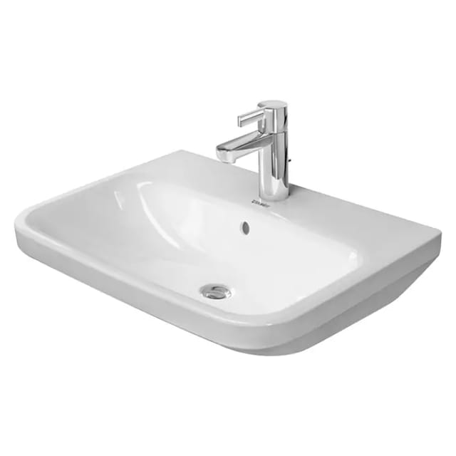Duravit - DuraStyle - Waschbecken 60x44 cm, 1 Hahnloch, mit WonderGliss, Alpinweiß 23196000001