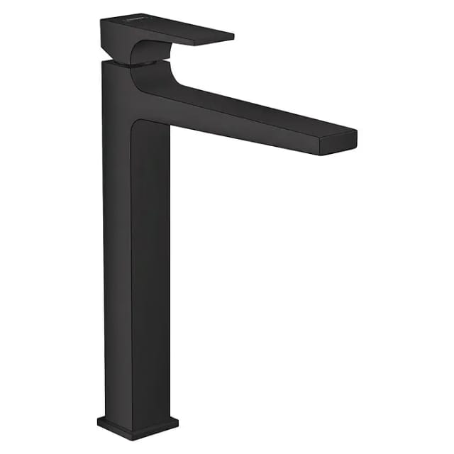 Metropol - Waschtischarmatur mit Ablaufgarnitur Push-Open, schwarzmatt 32512670 - Hansgrohe