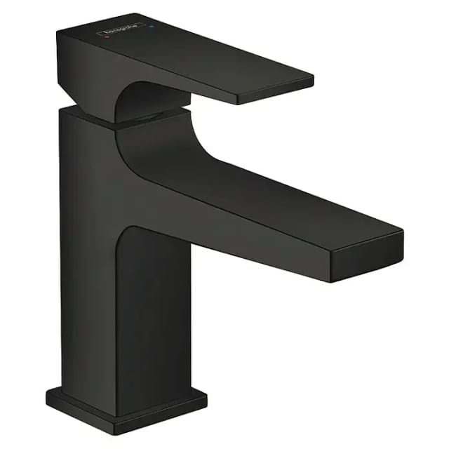 Metropol - Waschtischarmatur mit Ablaufgarnitur Push-Open, schwarzmatt 32500670 - Hansgrohe