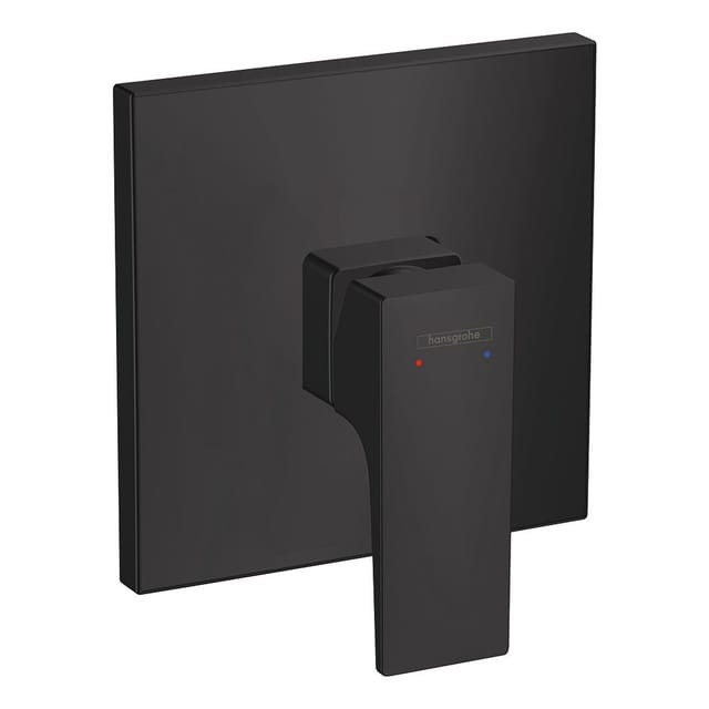 Metropol Einhebel-Brausemischer Unterputz 29,3l/min, Mattschwarz mit Hebelgriff für iBox universal - Hansgrohe