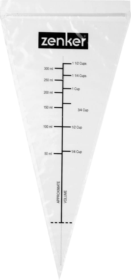 Fackelmann - Zenker Einwegspritzbeutel Patisserie zum Schmelzen 15 x 30 cm, 10 Stück