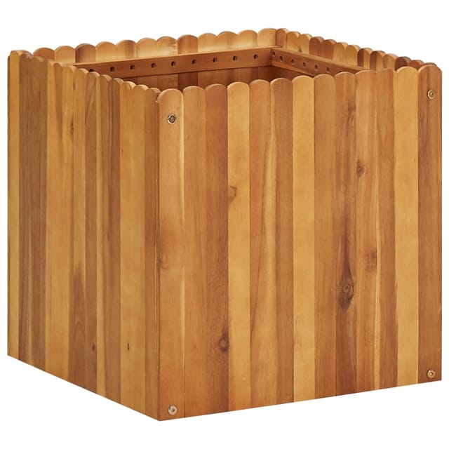 Garten-Hochbeet 50 x 50 x 50 cm Massivholz Akazie - Vidaxl