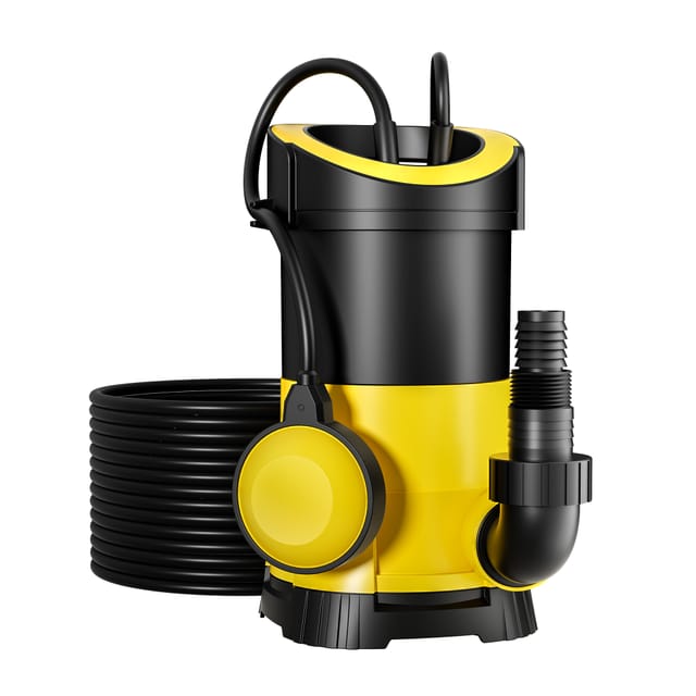 Schmutzwasserpumpe 7.000l/h, 400W, max. Förderhöhe 7,5m, Fremdkörper bis Ø5mm