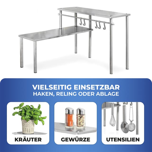 Küchen-Eckregal edelstahl - Wenko