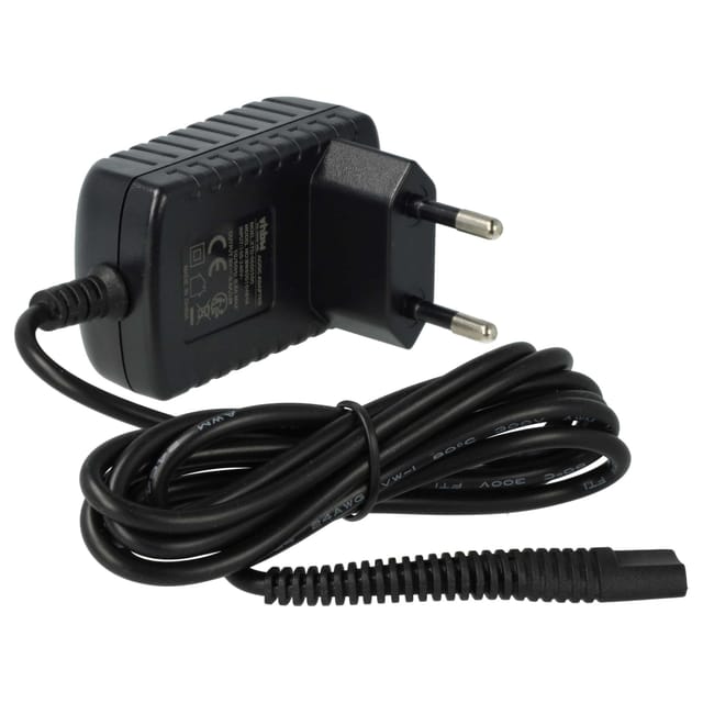 vhbw AC Netzteil kompatibel mit Braun Series 5 590cc, 590cc-3, 590cc-4, 8385 C&R, 8374, 8377 (Typ 5751) Rasierer