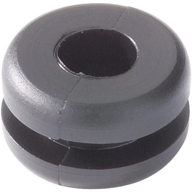 Hellermanntyton - HV1206-PVC-BK-M1 Kabeldurchführung Klemm-Ø (max.) 10 mm Plattenstärke (max.) 6 mm