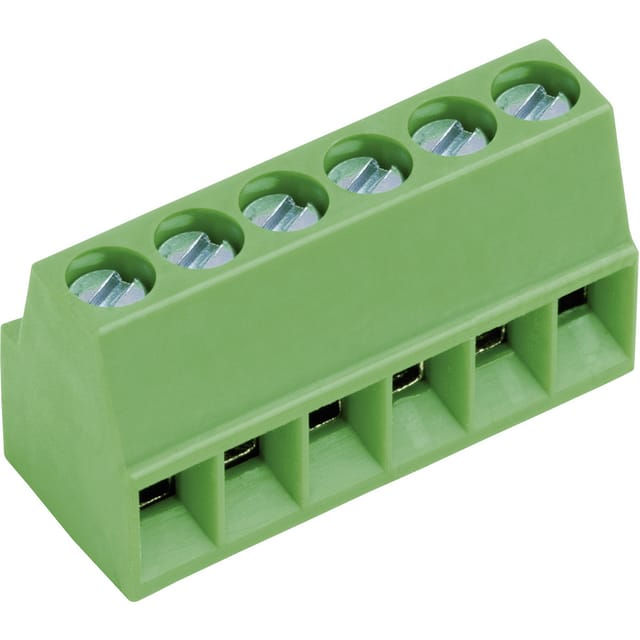 PTR Hartmann 50692050021E Schraubklemmblock 0.75 mm² Polzahl 5 Grün 1 St.