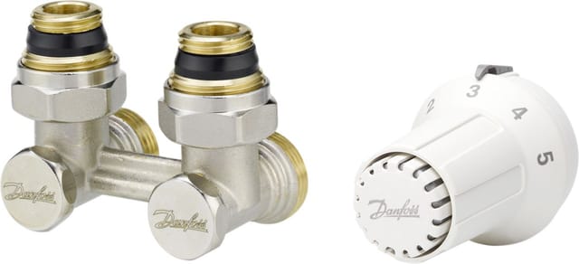 Danfoss Thermostat-Set Home RAS-CK + RLV-KS 1/2, Eckform Heizkörperthermostat