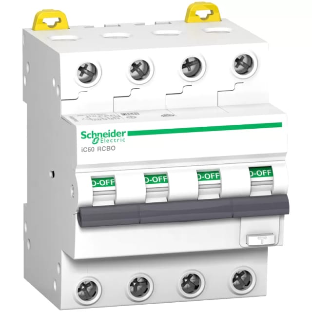 Schneider Electric FI/LS-Schalter iC60N, 4P, 16A, C-Char., 30mA, Typ A, 6kA A9D67416