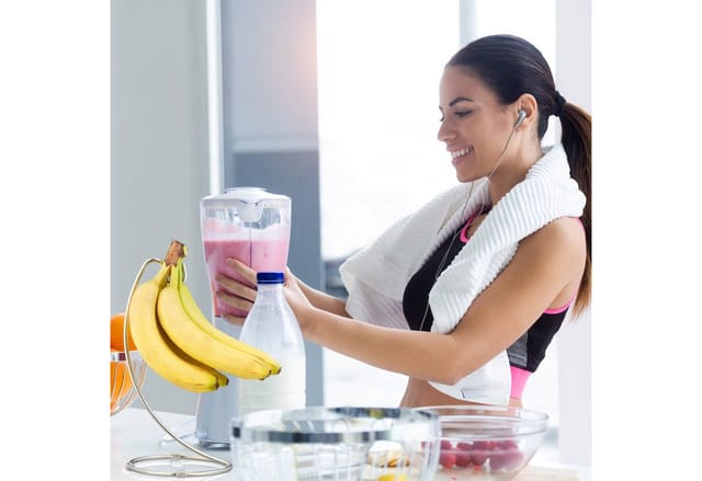 Bananenhalter mit rundem Standfuß, Bananenhaken, Obstaufbewahrung, Bananen, Trauben, verchromtes Eisen, silber - Relaxdays