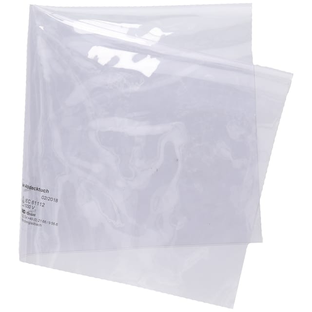 Abdecktuch mit Schutzisolierung, transparent, 1000mm