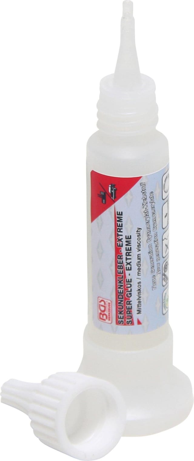 BGS Sekundenkleber mittelviskos Flasche mit Standfuß 25 g - 80607