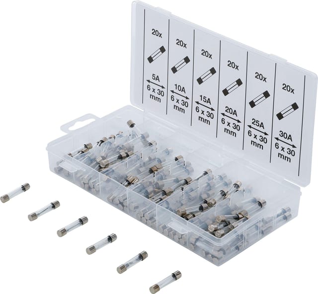 Bgs Technic - Glassicherungen-Sortiment 120-tlg.
