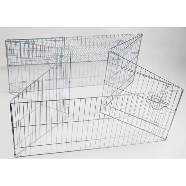 Kerbl - Freilaufgehege Gehege für große Kanninchen + Hasen, Maße 115x115 cm