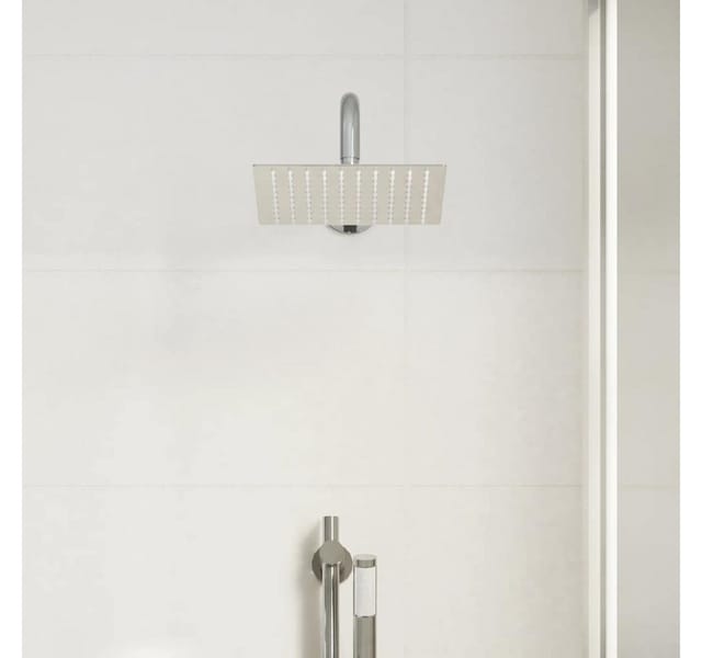 Regenbrause Edelstahl 304 20x20 cm Quadrat Vidaxl