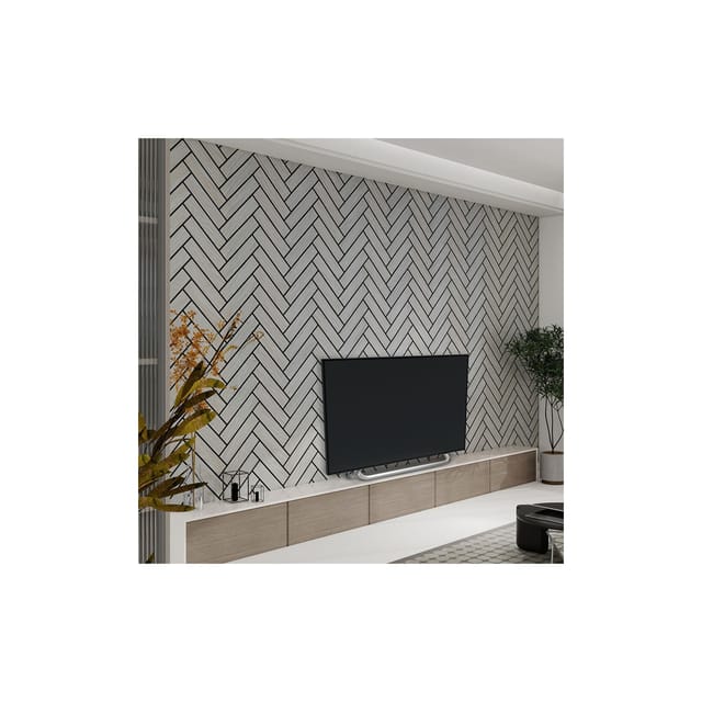Home Deluxe - Akustikpaneel Fischgrätenoptik Grey Oak 80 x 40 cm Holz Akustikpaneele Wandpaneel Akustik