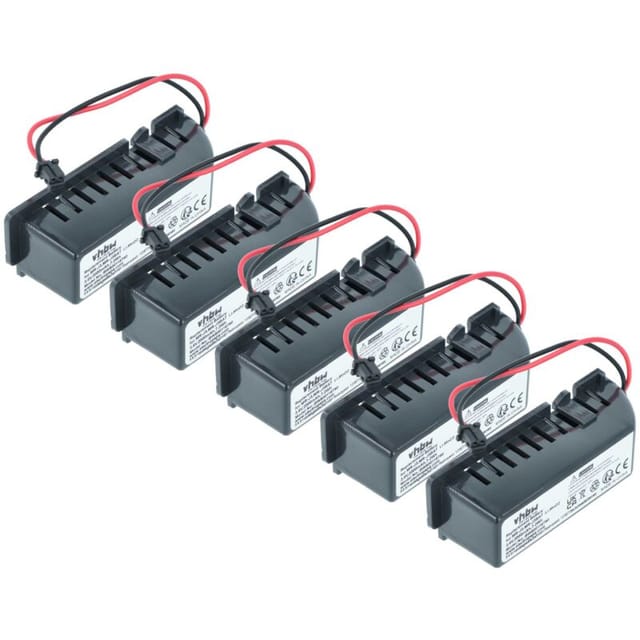 Vhbw - 5x Batterie kompatibel mit Mitsubishi MelServo MR-J3-T4 Servoverstärker (2000 mAh, 3,6 v, Li-MnO2)