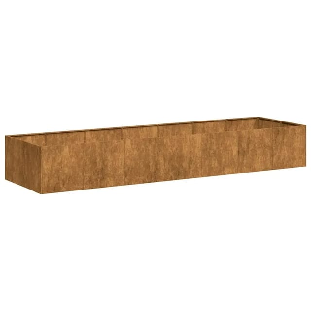 Pflanzkübel Rostig 280x80x40 cm Wetterfester Stahl vidaXL