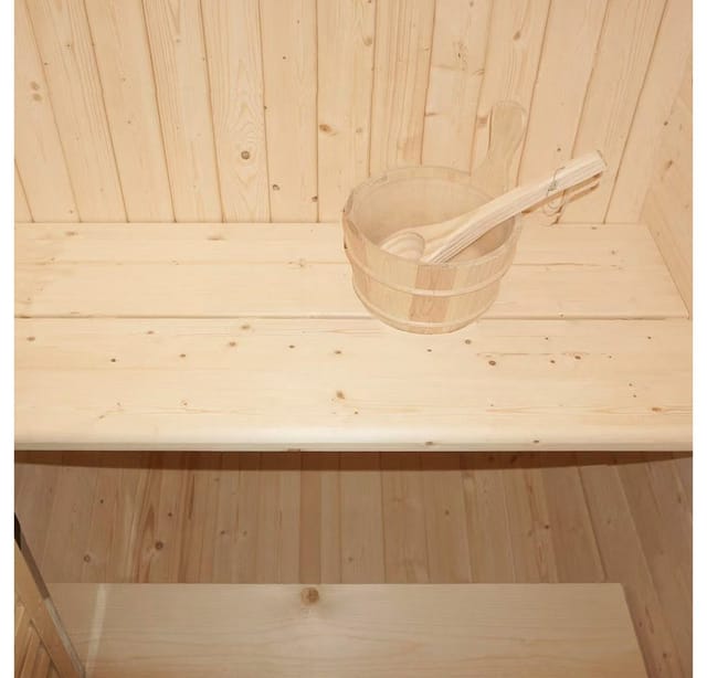 Home Deluxe - Outdoor Sauna cube s - Maße: ca. 194 cm x 120 cm Sauna Outdoor Sauna Gartensauna Saunakabine Sauna kaufen