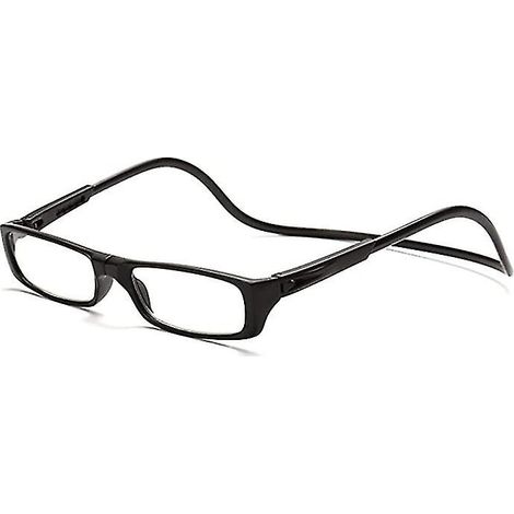 Magnetische Lesebrille Für Damen Und Herren, Schwarz +3,0